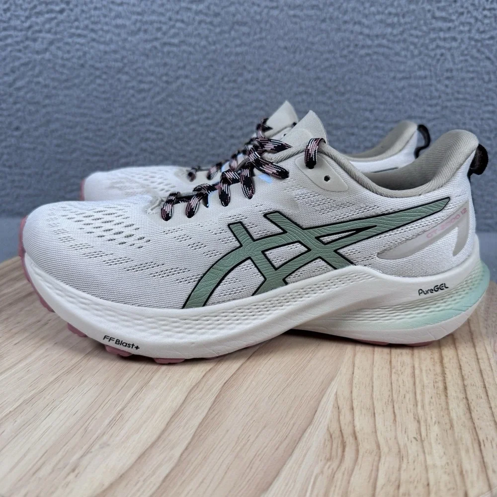 Asics Womens GT-2000 12 Womens Size 7 Beige Road Running Shoes Sneakers 1012B587
